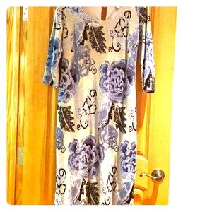 Eva Mendes velvet floral dress